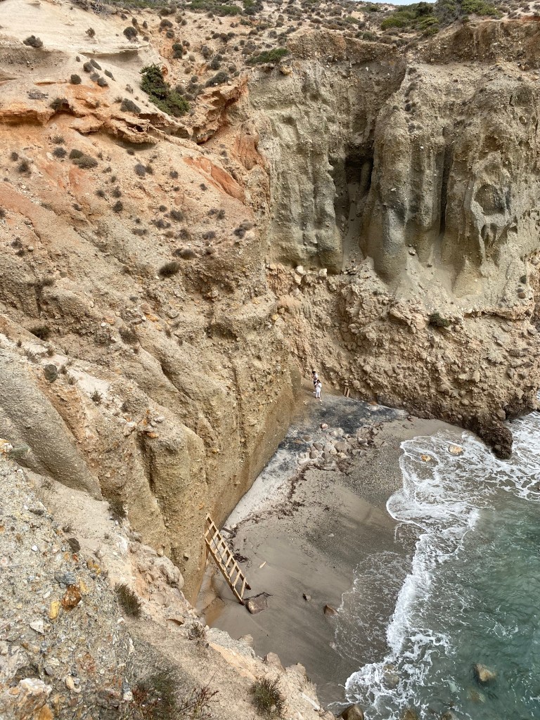 plage de tsigrados vue d'en haut