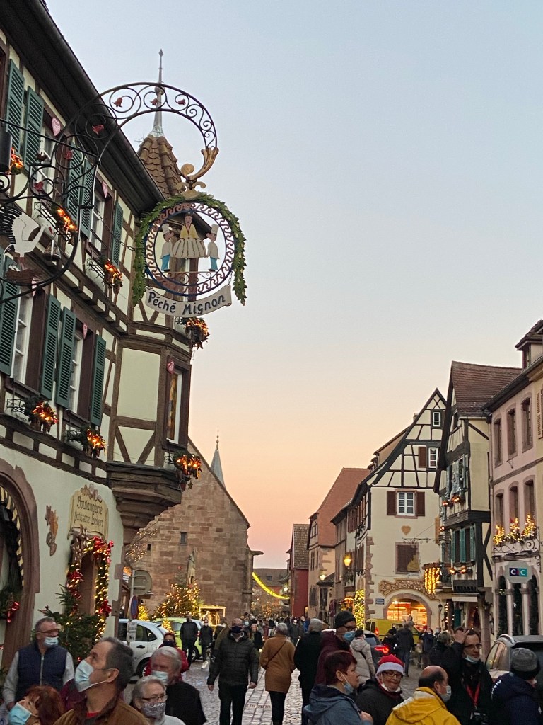 Coucher du soleil sur Kayserberg