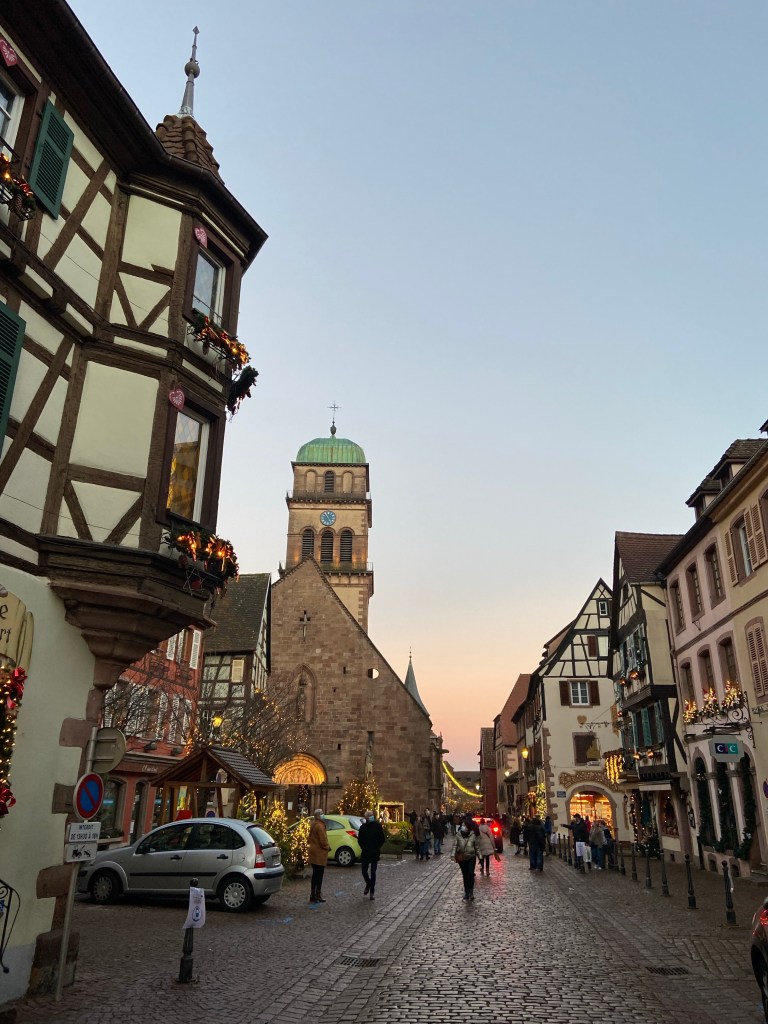 Coucher du soleil sur Kayserberg