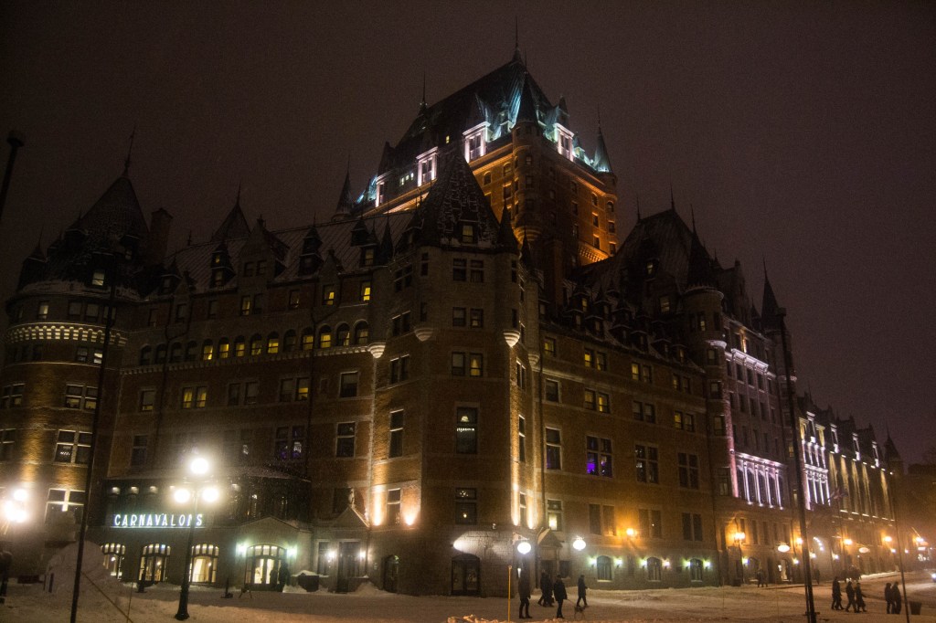 Château Frontenac de Québec de nuit