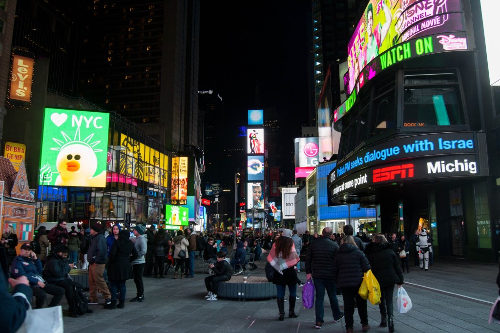 Times square de nuit