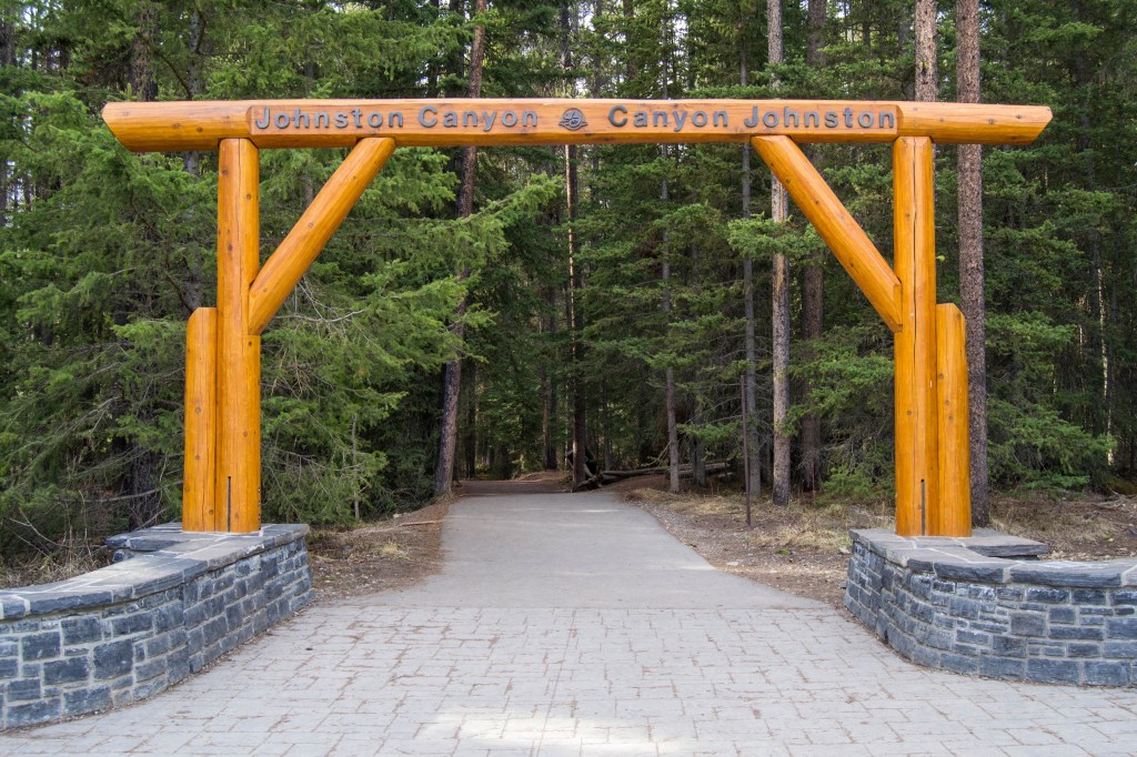 Entrée du Johnston Canyon
