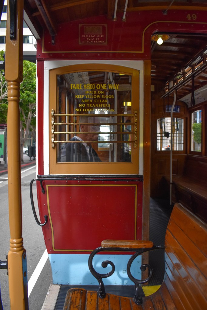 intérieur de cable car à san francisco