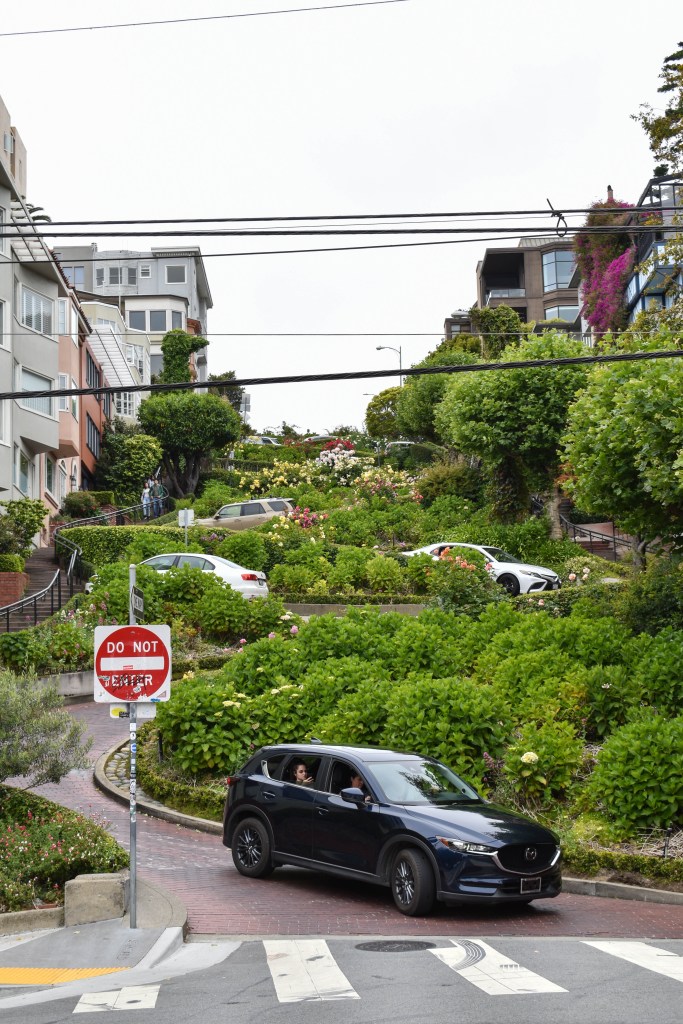 sinueuse route lombard street de san francisco