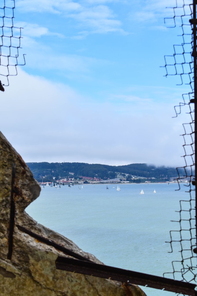 vue depuis l'île de la prison d'alcatraz