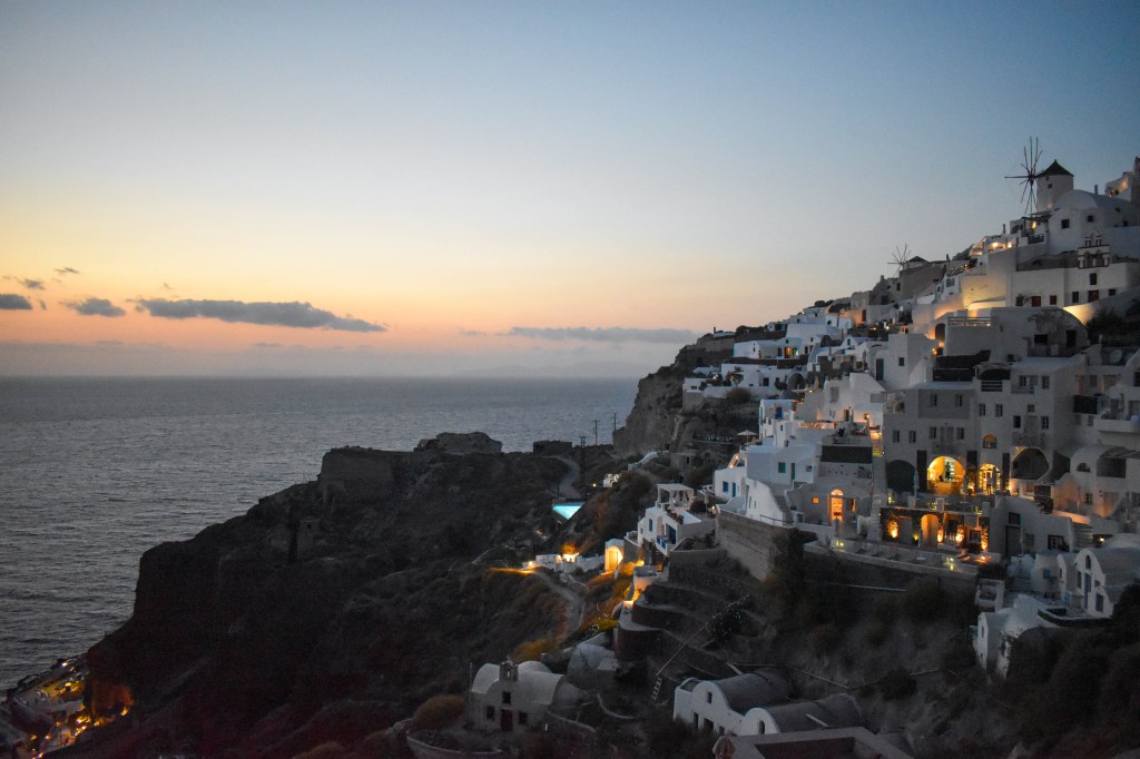 Coucher du soleil à Oia