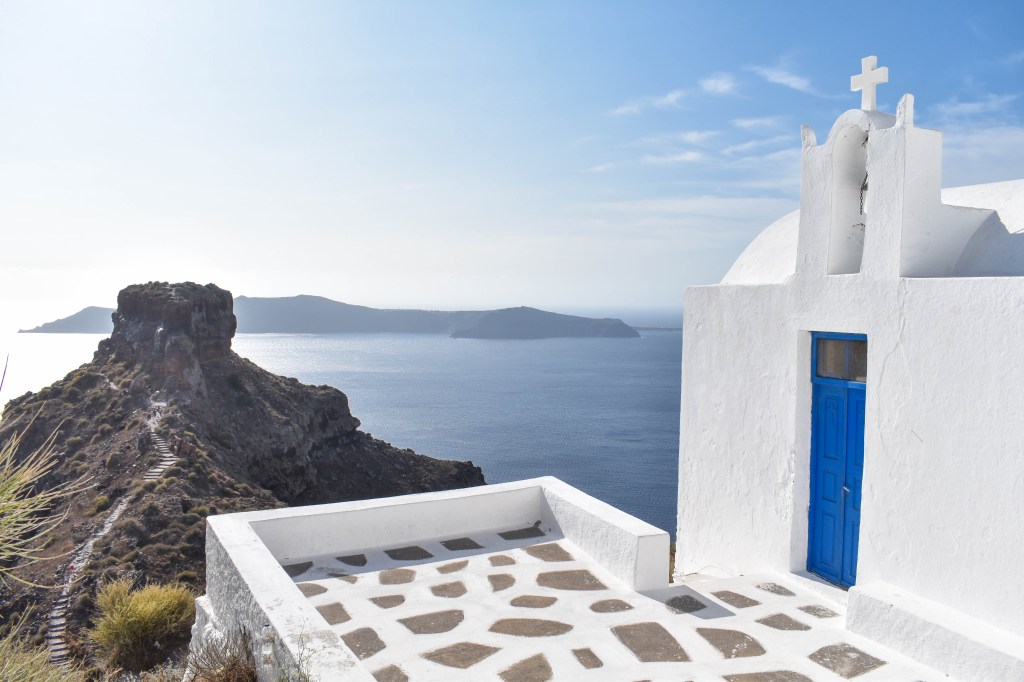 rocher skaros de Santorin